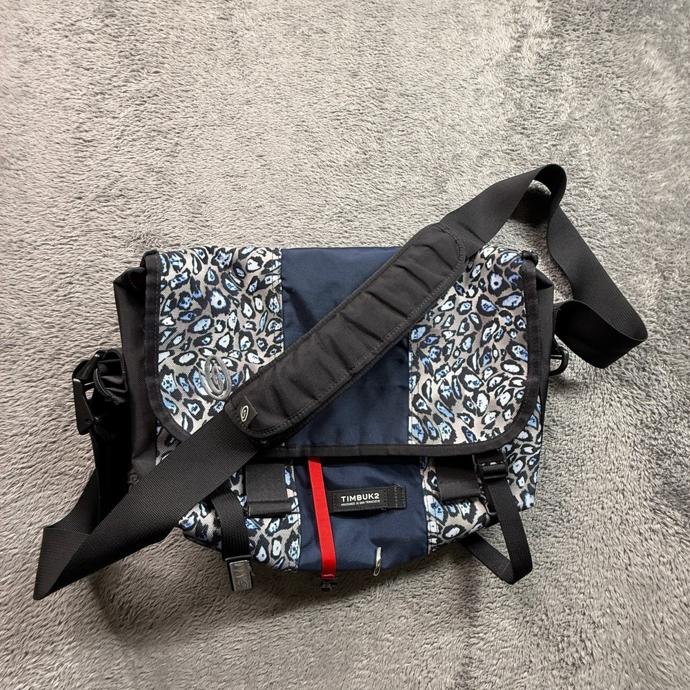 Timbuk2 Command Laptop Messenger Bag Camo Blue Medium 14x11 Commuter Utility